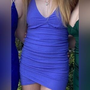 Lucy in the Sky Vibrant Purple Mini Dress